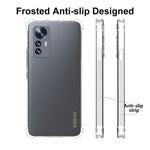 ENKAY HAT PRINCE For Xiaomi 12 Lite Thickened Corners Clear Anti-collision TPU Cover Phone Protective Case with Anti-slip Strip Edge