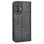 Xiaomi Poco F4 GT/Redmi K50 Gaming Mosaic Pressad Magnetiskt mobilskal Retro Textur Stötsäkert PU Läder Plånboksfodral