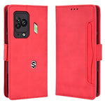 For Xiaomi Black Shark 5 Pro Multiple Card Slots Fall Resistant Phone Cover PU Leather Wallet Stand Case