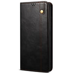 Waxy Crazy Horse Texture Protector for Xiaomi 12 Lite, Stand Wallet Style Magnetic Auto-absorbed Leather Mobile Phone Cover