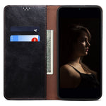 Waxy Crazy Horse Texture Protector for Xiaomi 12 Lite, Stand Wallet Style Magnetic Auto-absorbed Leather Mobile Phone Cover