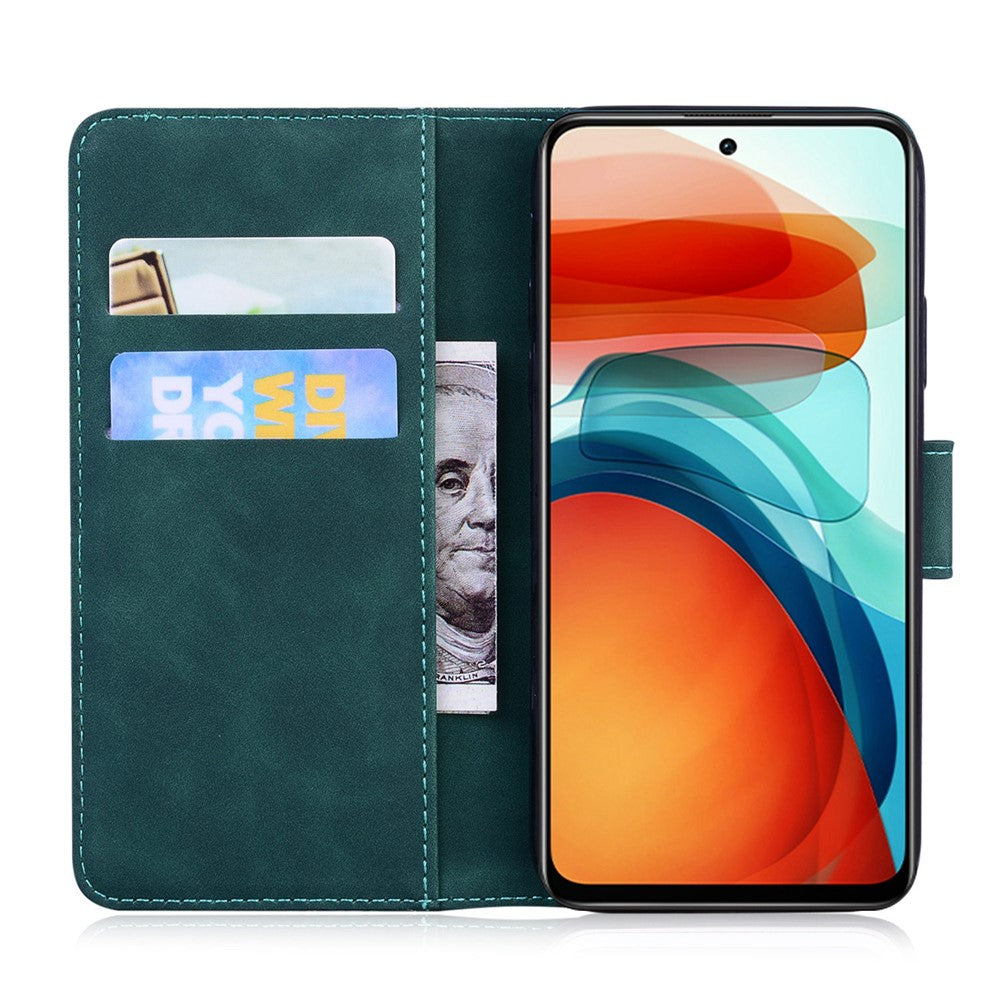Xiaomi Poco F4 GT/Redmi K50 Gaming Flip Plånboksfodral Hud-touch Känsla PU-läder Fjärilsmönster Tryck Magnetstängning Stativfodral