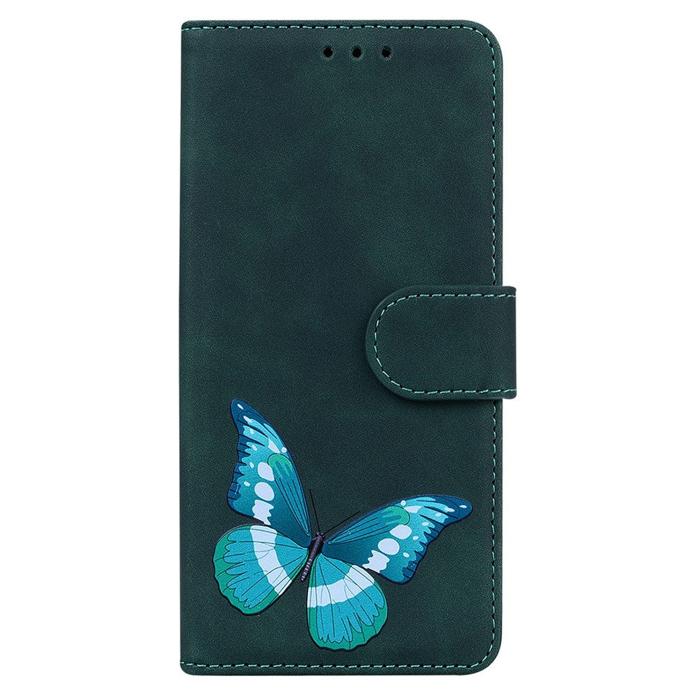 Xiaomi Poco F4 GT/Redmi K50 Gaming Flip Plånboksfodral Hud-touch Känsla PU-läder Fjärilsmönster Tryck Magnetstängning Stativfodral