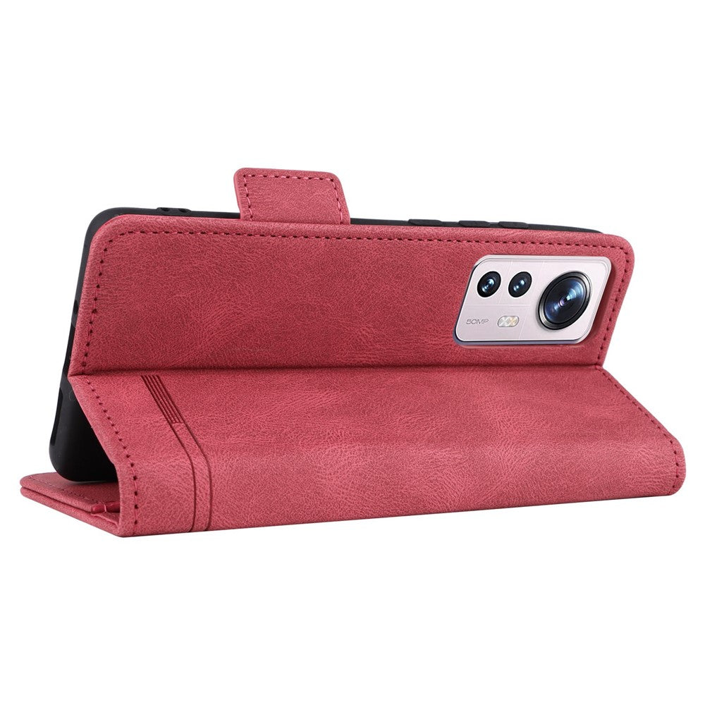 Xiaomi 12 5G/12X 5G/12S 5G Plånboksfodral i PU-läder + TPU med heltäckande stativ
