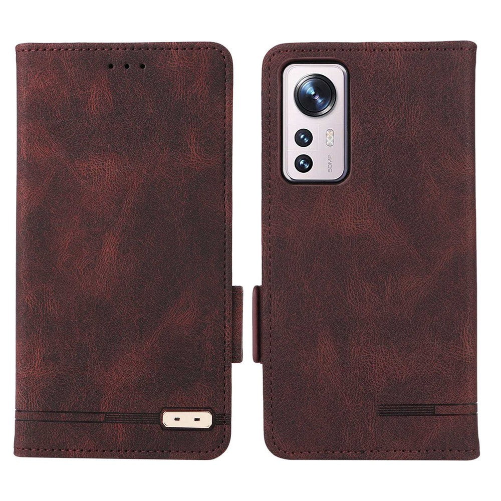 Xiaomi 12 5G/12X 5G/12S 5G Plånboksfodral i PU-läder + TPU med heltäckande stativ