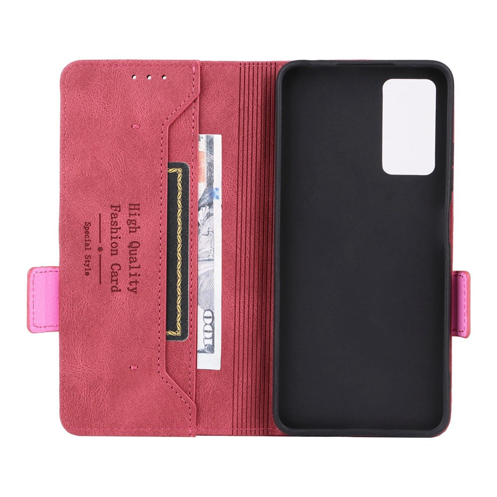 For Xiaomi Redmi Note 12 Pro 4G / 11 Pro 4G (MediaTek) / Note 11 Pro 5G (Qualcomm) Stand Wallet Phone Case PU Leather Hardware Design Magnetic Closure Cover