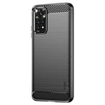 MOFI för Xiaomi Redmi Note 11 4G (Qualcomm)/Note 11S 4G TPU-skydd Borstad yta Kolfiber Mobilskal