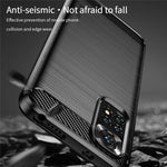 MOFI for Xiaomi Redmi Note 11 4G (Qualcomm)/Note 11S 4G TPU Protector Brushed Surface Carbon Fiber Mobile Phone Case Cover