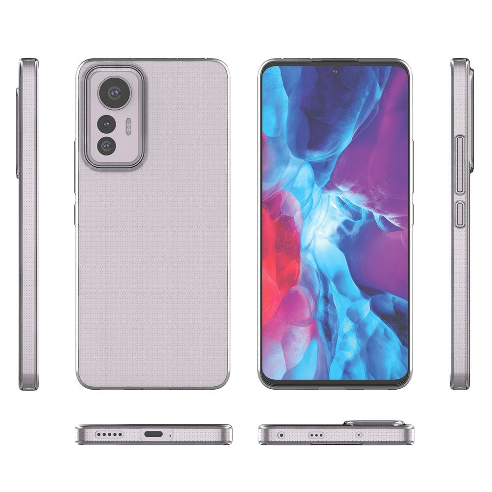 Xiaomi 12 Lite 5G Kristallklart TPU-mobilskal Ultratunt reptåligt skyddsskal