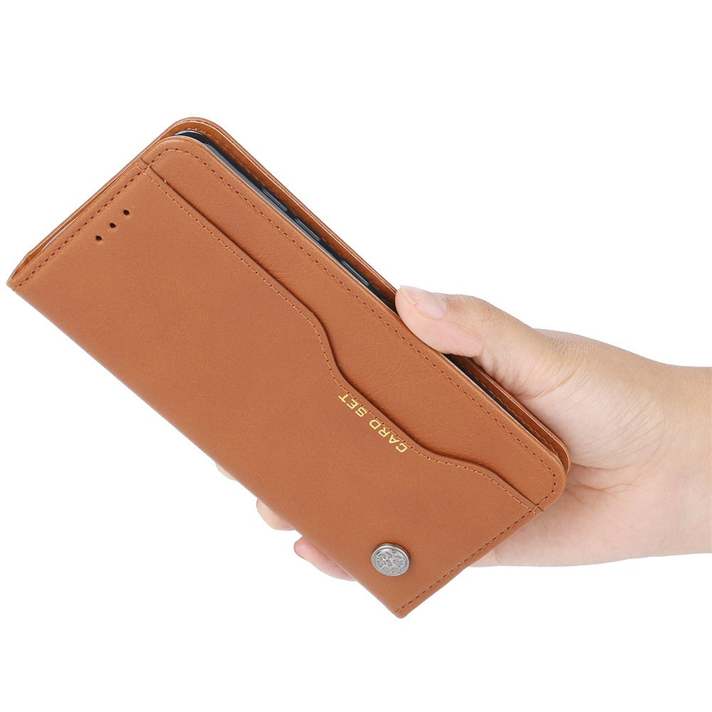 For Xiaomi Redmi Note 11 Pro 5G (Qualcomm)/Note 11 Pro 4G (MediaTek) Outer Card Slot PU Leather Wallet Stand Case Magnetic Auto Closing Phone Cover