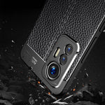 For Xiaomi 12 Lite Litchi Texture Anti-Fingerprint Case Flexible TPU Anti-Scratch Protective Cover