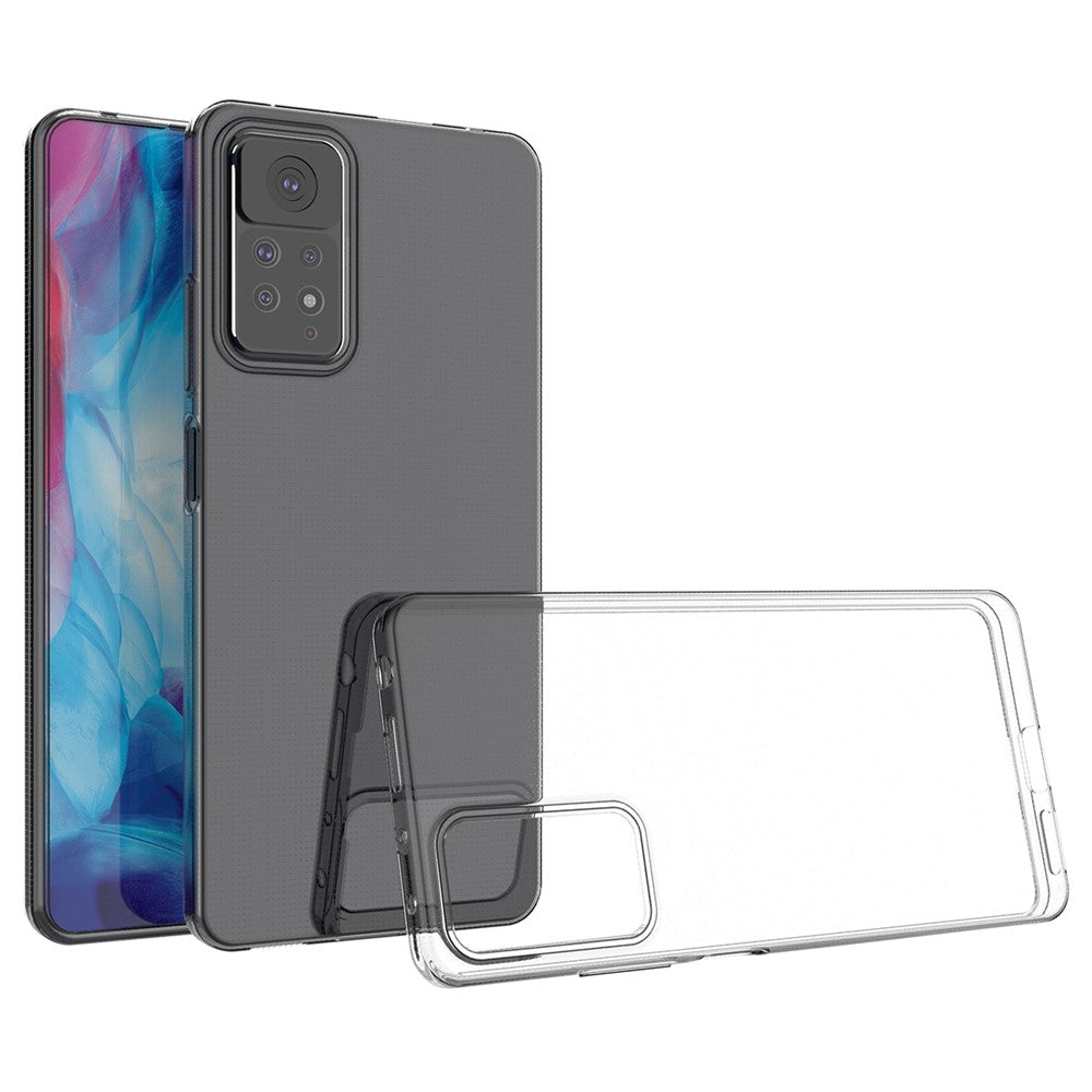 For Xiaomi Redmi Note 12 Pro 4G / 11 Pro 4G (Mediatek) / Note 11 Pro 5G (Qualcomm) Transparent Ultra Thin TPU Case Wear-Resistant Mobile Phone Cover