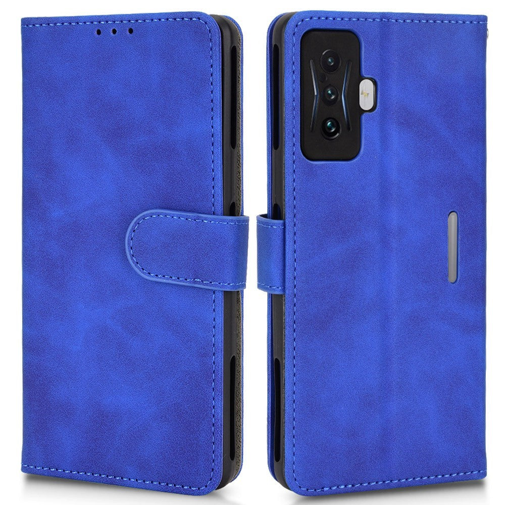 For Xiaomi Poco F4 GT / Redmi K50 Gaming PU Leather Magnetic Closure Flip Phone Case Stand Function Skin-Touch Feeling Wallet Cover