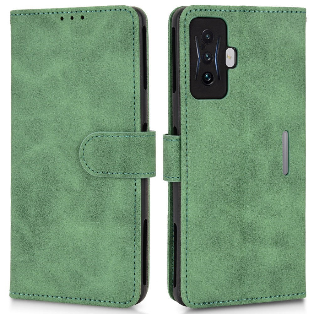 For Xiaomi Poco F4 GT / Redmi K50 Gaming PU Leather Magnetic Closure Flip Phone Case Stand Function Skin-Touch Feeling Wallet Cover