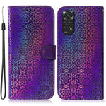 For Xiaomi Redmi Note 12 Pro 4G / 11 Pro 4G (MediaTek) / Note 11 Pro 5G (Qualcomm) Dazzling Flower Pattern Wallet Case PU Leather Stand Folio Flip Cover Magnetic Shell with Strap