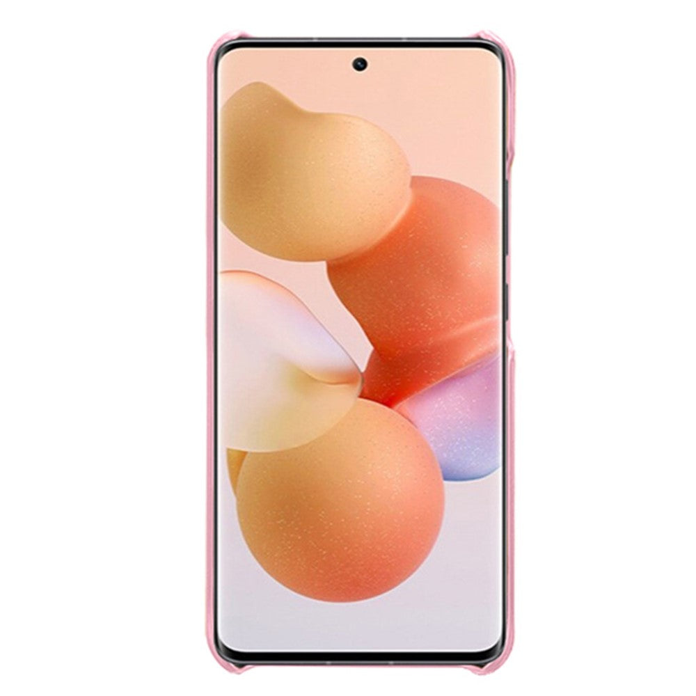 For Xiaomi Civi 1S Phone Case Well-protected Thin Card Slots Back Case PU Leather Coated Hard PC Cover