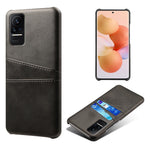 For Xiaomi Civi 1S Phone Case Well-protected Thin Card Slots Back Case PU Leather Coated Hard PC Cover