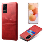For Xiaomi Civi 1S Phone Case Well-protected Thin Card Slots Back Case PU Leather Coated Hard PC Cover