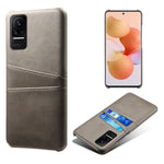 For Xiaomi Civi 1S Phone Case Well-protected Thin Card Slots Back Case PU Leather Coated Hard PC Cover