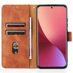 For Xiaomi 12 Lite Anti-scratch PU Leather Wallet Phone Case Stand Magnetic Closure Skin-touch Feeling Shockproof Flip Cover