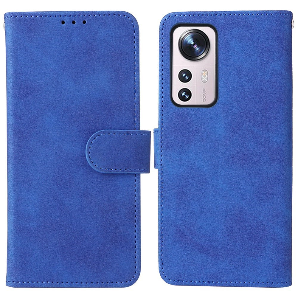 For Xiaomi 12 Lite Anti-scratch PU Leather Wallet Phone Case Stand Magnetic Closure Skin-touch Feeling Shockproof Flip Cover