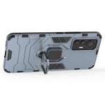 Ring Holder Kickstand Phone Case for Xiaomi 12 Lite 5G, Shockproof Anti-drop Soft TPU + Hard PC Shell