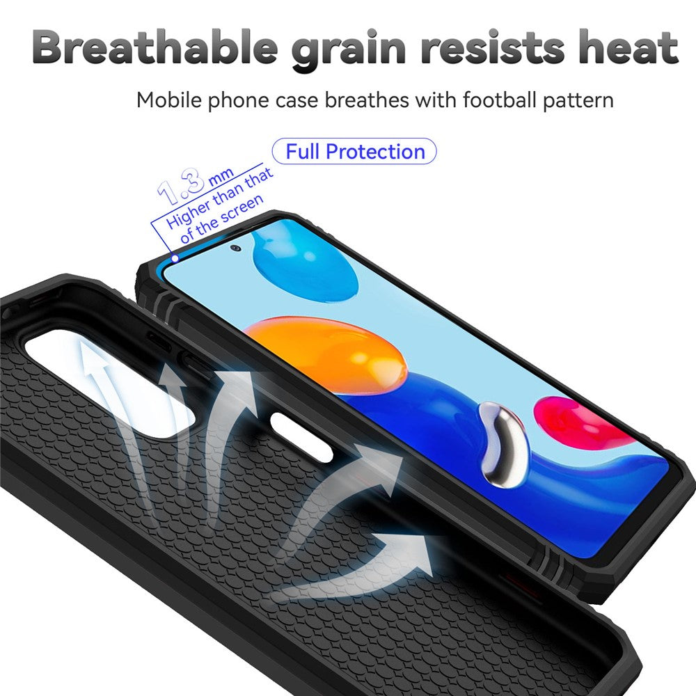 For Xiaomi Redmi Note 11 4G (Qualcomm)/Redmi Note 11S 4G Kickstand Case Hard PC + TPU Double Protection Phone Cover with Slide Camera Protection Cover