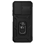 For Xiaomi Redmi Note 11 4G (Qualcomm)/Redmi Note 11S 4G Kickstand Case Hard PC + TPU Double Protection Phone Cover with Slide Camera Protection Cover