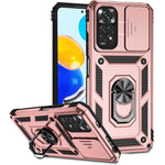Xiaomi Redmi Note 11 4G (Qualcomm) / Redmi Note 11S 4G-skal PC+TPU-stativ med skjutbart kameralock