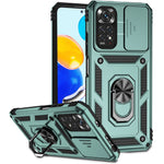 Xiaomi Redmi Note 11 4G (Qualcomm) / Redmi Note 11S 4G-skal PC+TPU-stativ med skjutbart kameralock