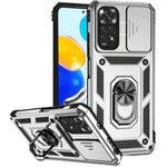 Xiaomi Redmi Note 11 4G (Qualcomm) / Redmi Note 11S 4G-skal PC+TPU-stativ med skjutbart kameralock