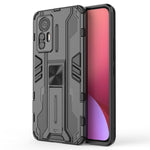 For Xiaomi 12 Lite 5G Anti-fall Heavy Duty Hard PC Soft TPU Rugged Hybrid Case Kickstand Function Anti-scratch Back Cover