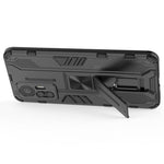 For Xiaomi 12 Lite 5G Anti-fall Heavy Duty Hard PC Soft TPU Rugged Hybrid Case Kickstand Function Anti-scratch Back Cover