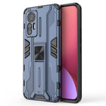 For Xiaomi 12 Lite 5G Anti-fall Heavy Duty Hard PC Soft TPU Rugged Hybrid Case Kickstand Function Anti-scratch Back Cover