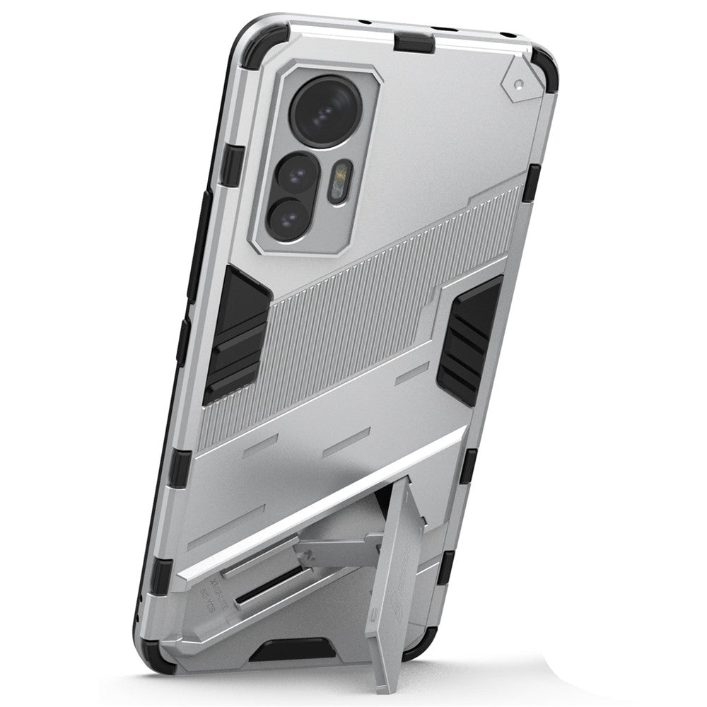 For Xiaomi 12 Lite 5G Shockproof Protective Shell TPU+PC Kickstand Phone Cover Case