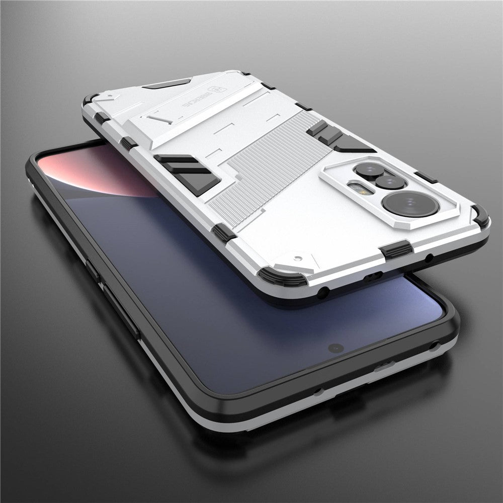 For Xiaomi 12 Lite 5G Shockproof Protective Shell TPU+PC Kickstand Phone Cover Case