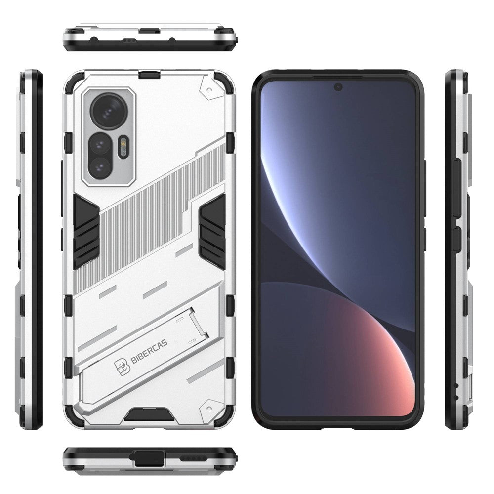 For Xiaomi 12 Lite 5G Shockproof Protective Shell TPU+PC Kickstand Phone Cover Case