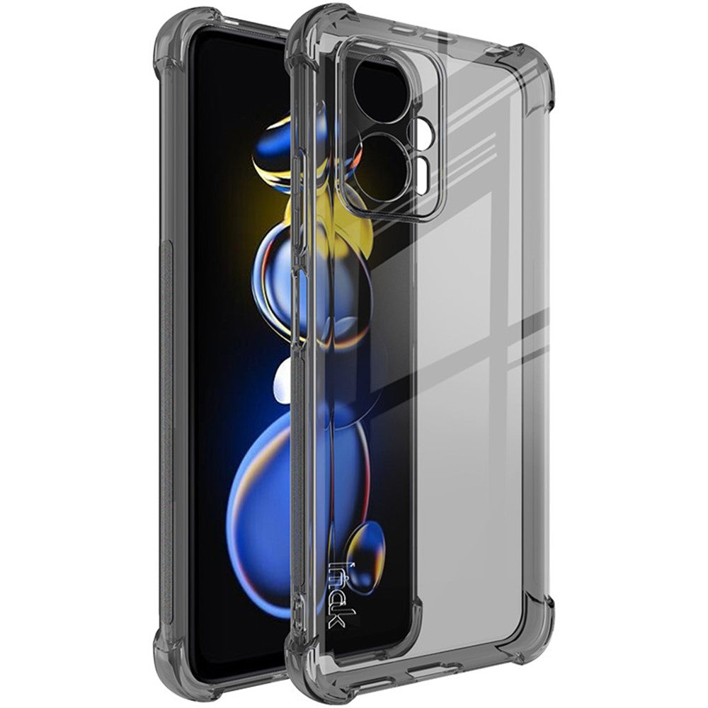 IMAK fuldt beskyttende blødt TPU-mobilcover med airbag-design, stødsikkert cover og skærmbeskyttelse til Xiaomi Redmi Note 11T Pro 5G / Note 11T Pro+ 5G / Poco X4 GT 5G / Redmi K50i 5G