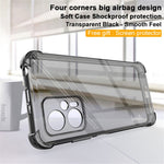 IMAK fuldt beskyttende blødt TPU-mobilcover med airbag-design, stødsikkert cover og skærmbeskyttelse til Xiaomi Redmi Note 11T Pro 5G / Note 11T Pro+ 5G / Poco X4 GT 5G / Redmi K50i 5G