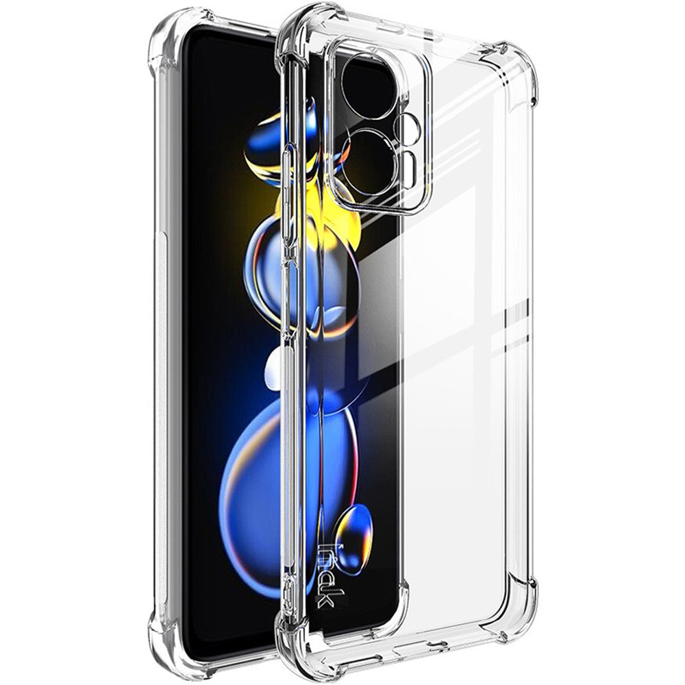 IMAK fuldt beskyttende blødt TPU-mobilcover med airbag-design, stødsikkert cover og skærmbeskyttelse til Xiaomi Redmi Note 11T Pro 5G / Note 11T Pro+ 5G / Poco X4 GT 5G / Redmi K50i 5G