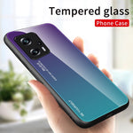 For Xiaomi Redmi Note 11T Pro 5G / Note 11T Pro+ 5G / Poco X4 GT 5G / Redmi K50i 5G Scratch-resistant Anti-fall Phone Shell Gradient Color Tempered Glass Back + Soft TPU Edge Case