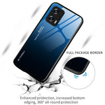 For Xiaomi Redmi Note 11T Pro 5G / Note 11T Pro+ 5G / Poco X4 GT 5G / Redmi K50i 5G Scratch-resistant Anti-fall Phone Shell Gradient Color Tempered Glass Back + Soft TPU Edge Case