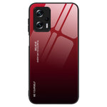 For Xiaomi Redmi Note 11T Pro 5G / Note 11T Pro+ 5G / Poco X4 GT 5G / Redmi K50i 5G Scratch-resistant Anti-fall Phone Shell Gradient Color Tempered Glass Back + Soft TPU Edge Case