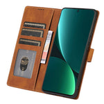 Xiaomi 12 5G/12X 5G/12S 5G Fallskyddande mobilskal Stödjande PU-läder Plånboksfodral Magnetiskt Stötsäkert Skal med Handledsrem