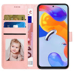 Xiaomi Redmi Note 12 Pro 4G / 11 Pro 4G (MediaTek) / Note 11 Pro 5G (Qualcomm) / Note 11 Pro+ 5G (Indien) / Note 11E Pro Läderfodral Plånbok Magnetisk Stängning Stativfodral med Rem