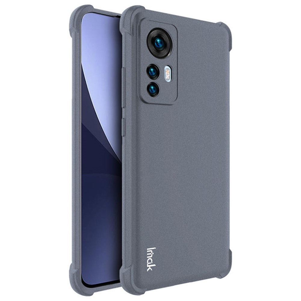 IMAK for Xiaomi 12 5G/12X 5G/12S 5G Matte Texture Anti-Fall Shockproof Airbag TPU Phone Case with Screen Protector