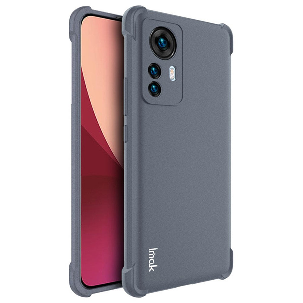 IMAK för Xiaomi 12 Pro 5G/12S Pro 5G/12 Pro (Dimensity) 5G Frostat Mjukt TPU-skal Stötsäkert Airbag Fallskydd med Skärmskydd