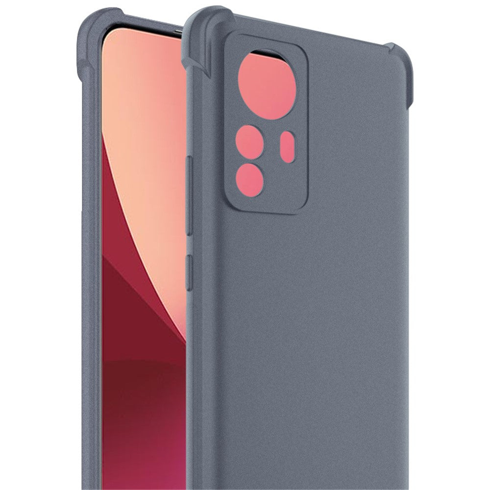 IMAK for Xiaomi 12 Pro 5G/12S Pro 5G/12 Pro (Dimensity) 5G Frosted Soft TPU Case Shockproof Airbag Drop Protection Cover with Screen Protector