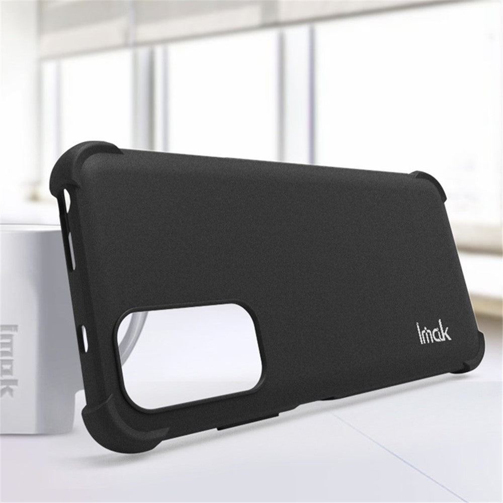 IMAK for Xiaomi Redmi Note 11 4G (Qualcomm)/Redmi Note 11S 4G Airbag Drop Protective TPU Case Anti-Fingerprint Matte Phone Cover with Screen Protector