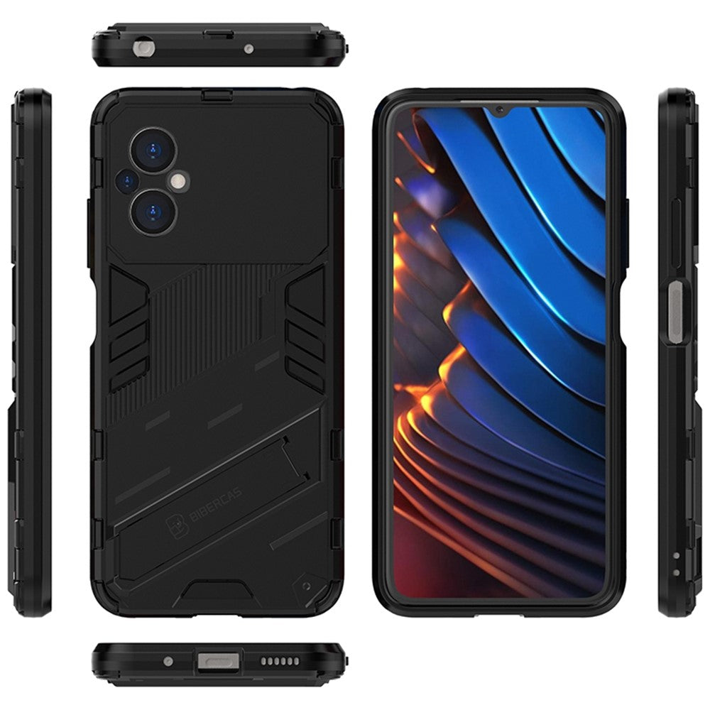 For Xiaomi Poco M4 5G Shockproof Kickstand Case Hybrid Hard PC Soft TPU Protective Phone Cover